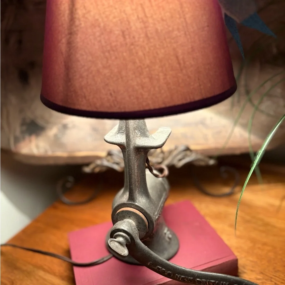 Repurposed Food Grinder Lamp